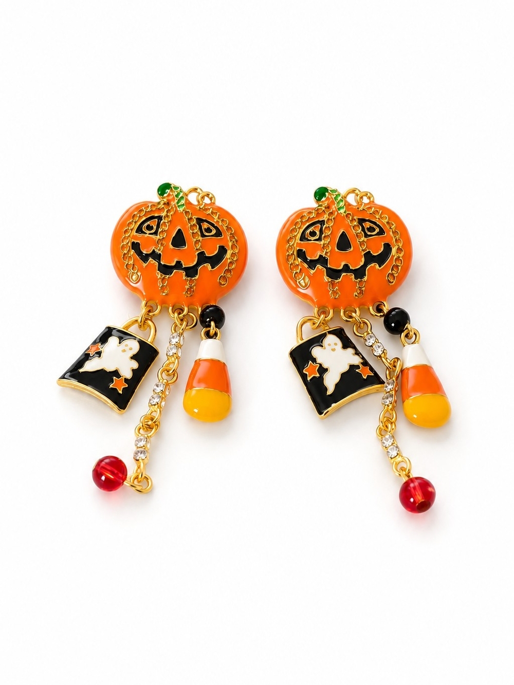 Halloween Pumpkin Dangle Earrings